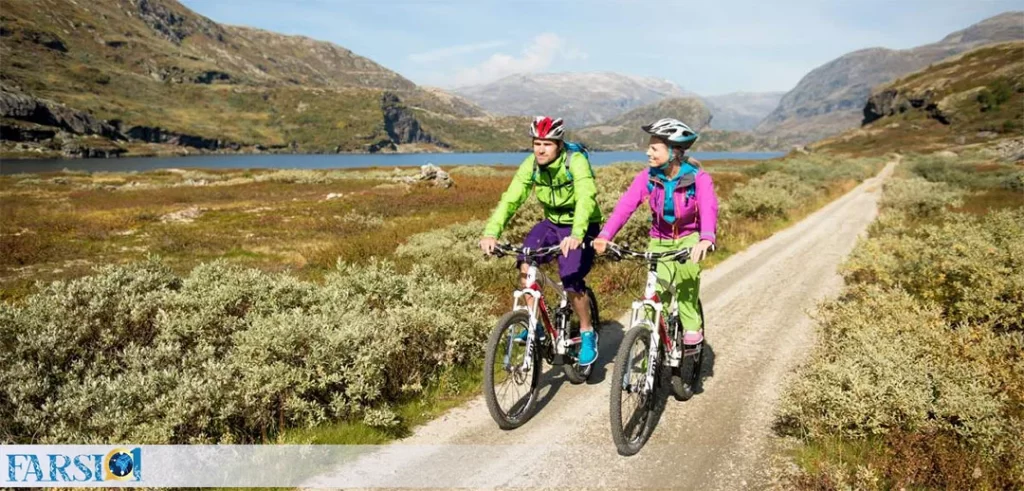 دوچرخه سواری در طبیعت نروژ
